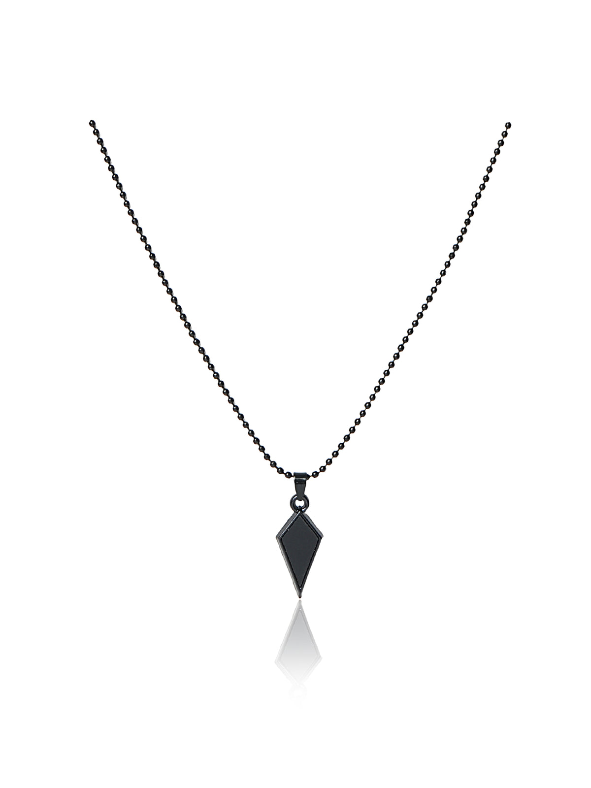 Black Rhombus Pendant Chain