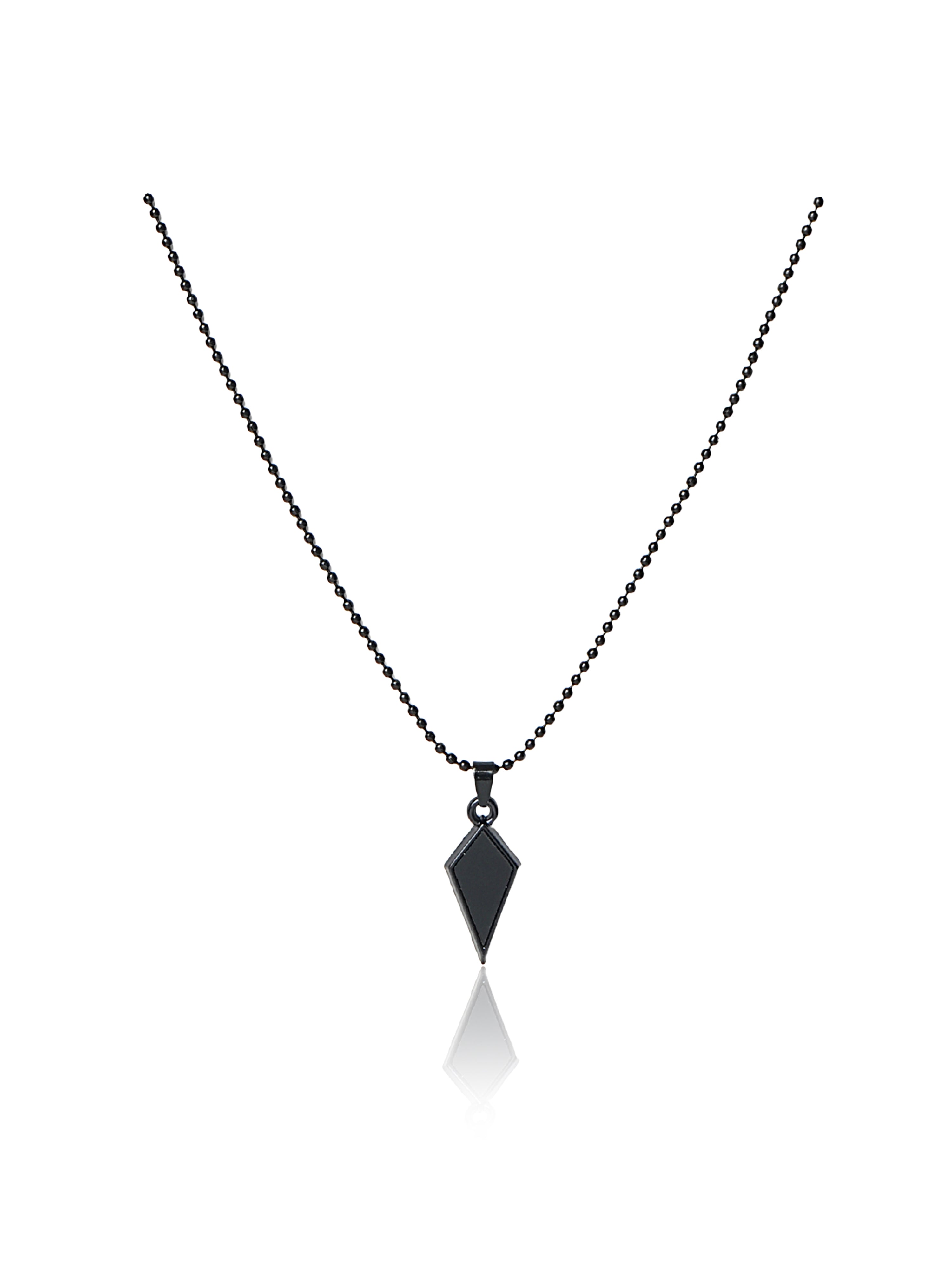 Black Rhombus Pendant Chain