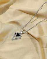 Layered Triangle Pendant Chain
