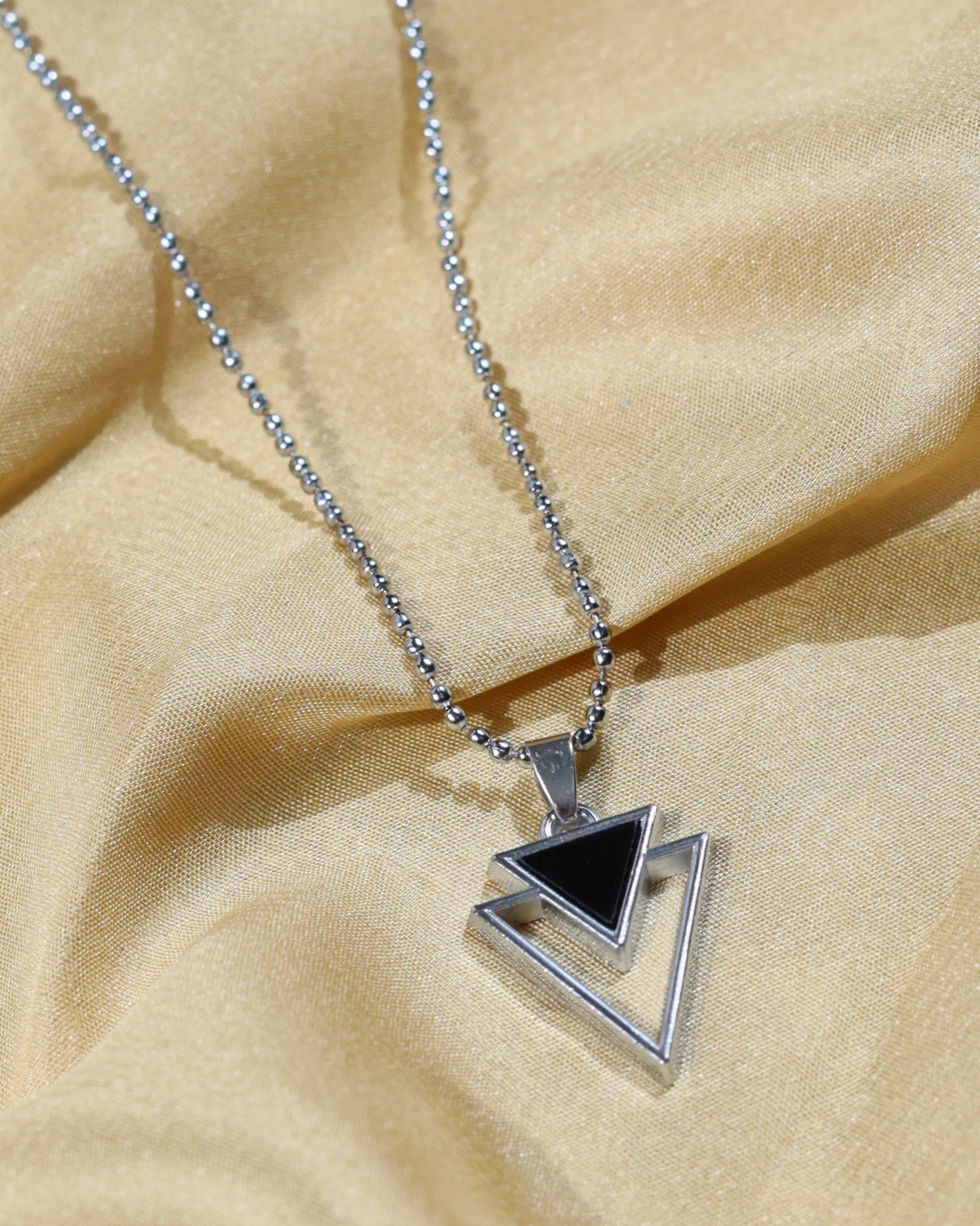 Layered Triangle Pendant Chain