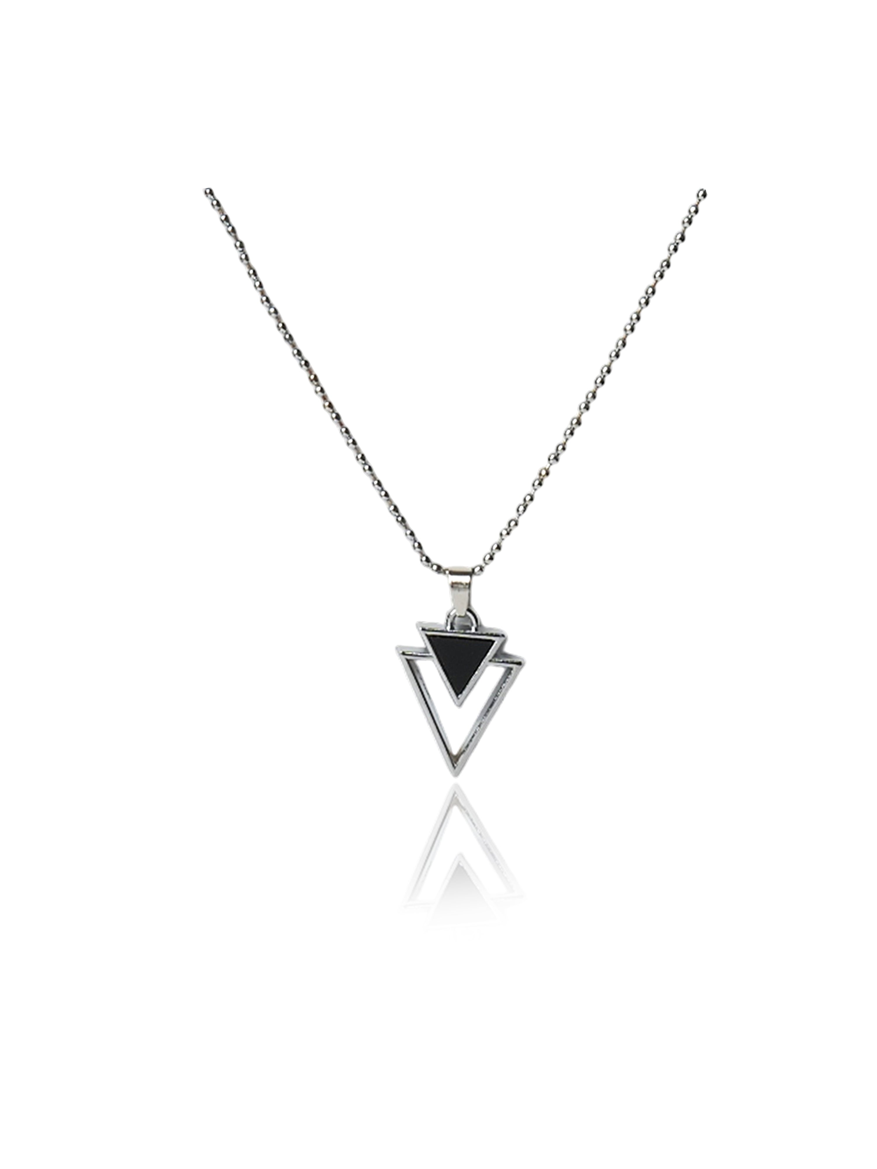 Layered Triangle Pendant Chain