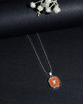 Black Octagonal Accent Pendant Chain