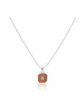 Black Octagonal Accent Pendant Chain