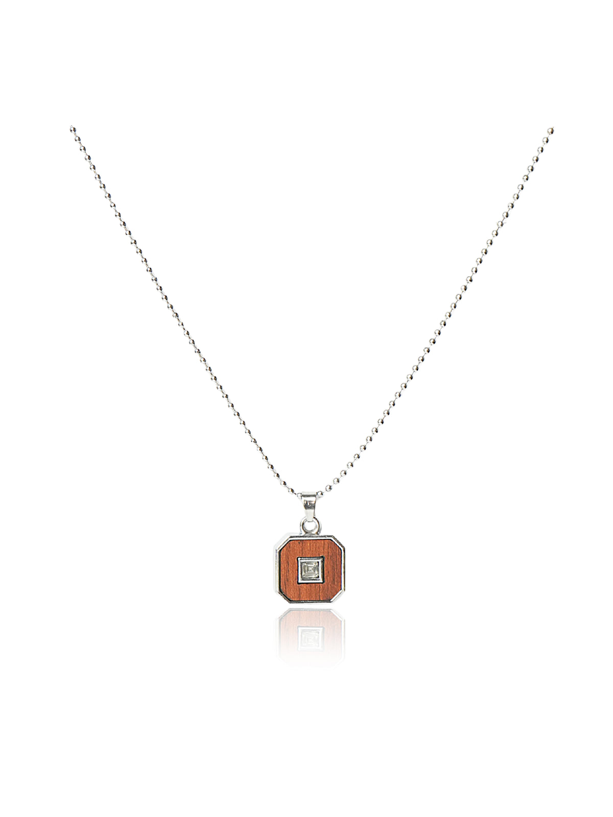 Black Octagonal Accent Pendant Chain