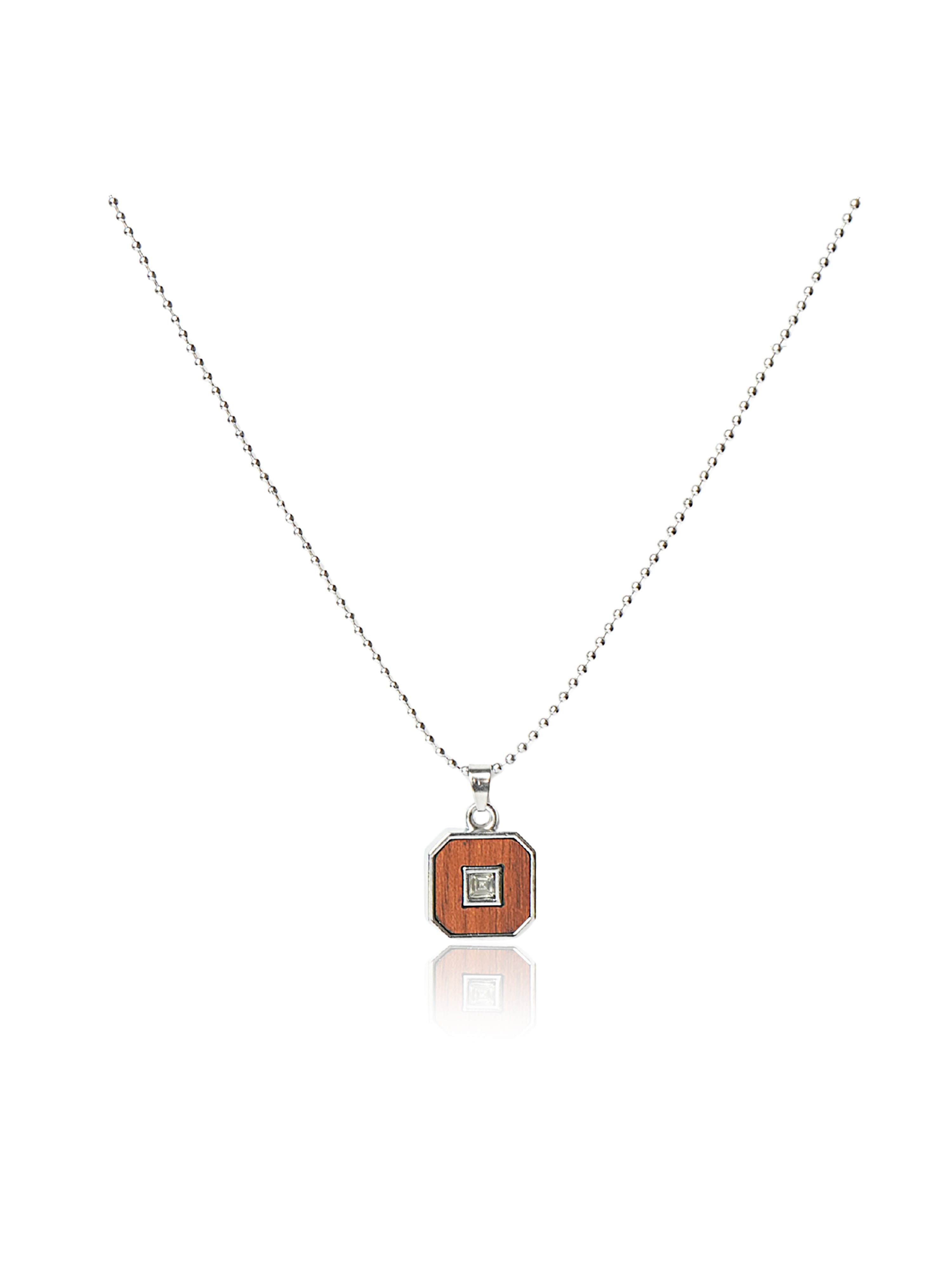 Black Octagonal Accent Pendant Chain