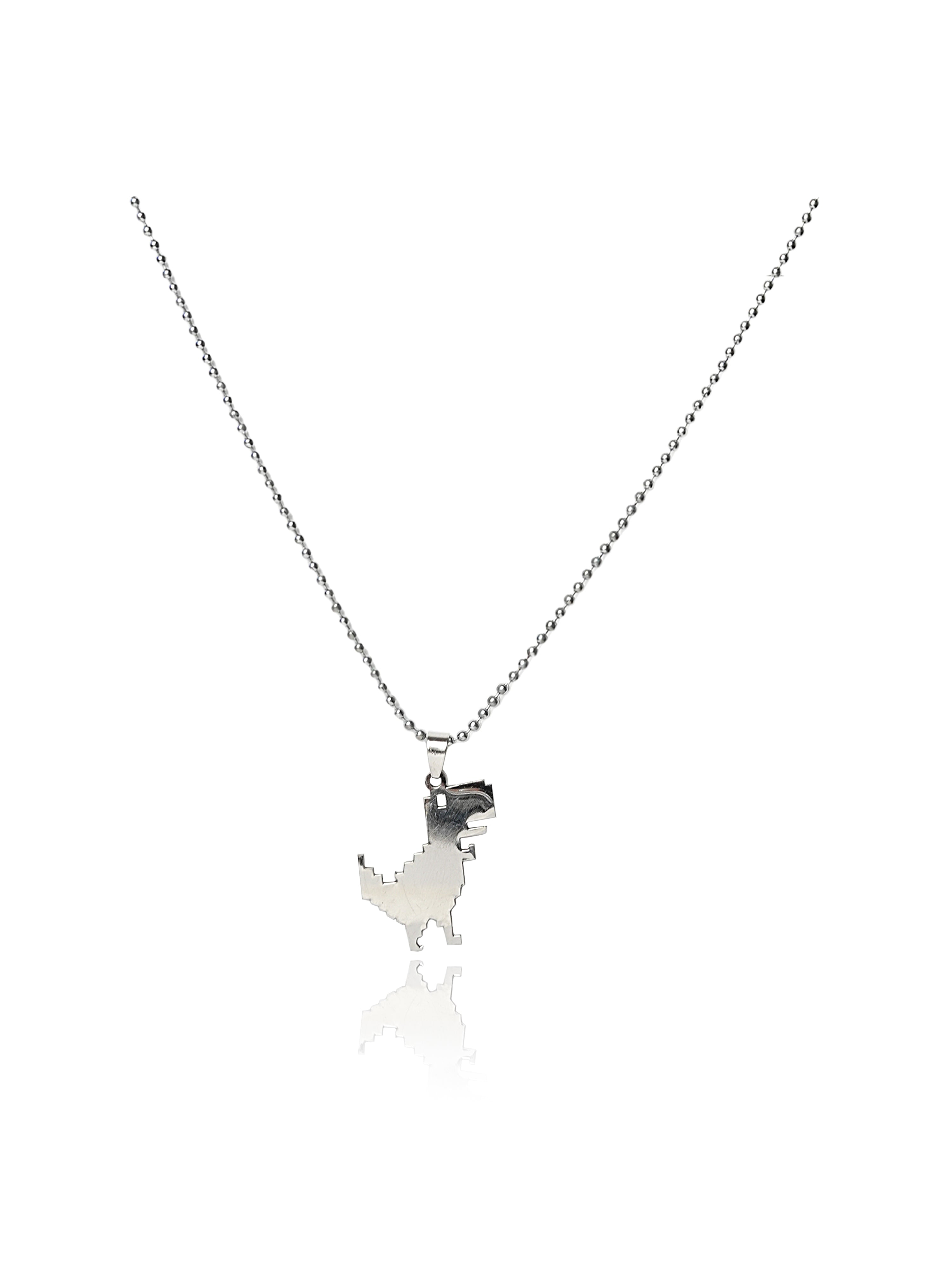Google Dinosaur Pixel Pendant Chain