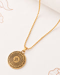 Om Symbol Beaded Pendant Chain