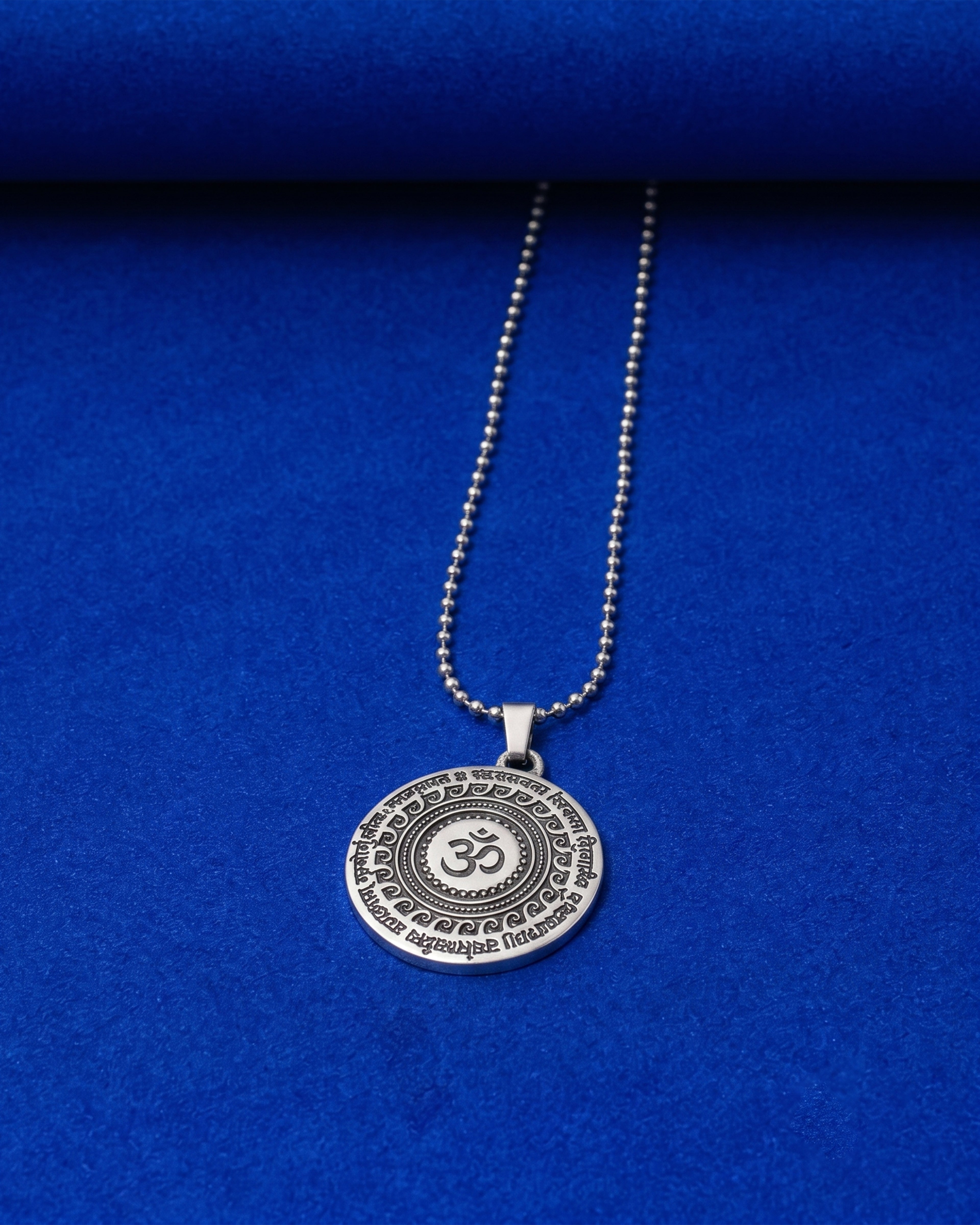 Om Symbol Beaded Pendant Chain