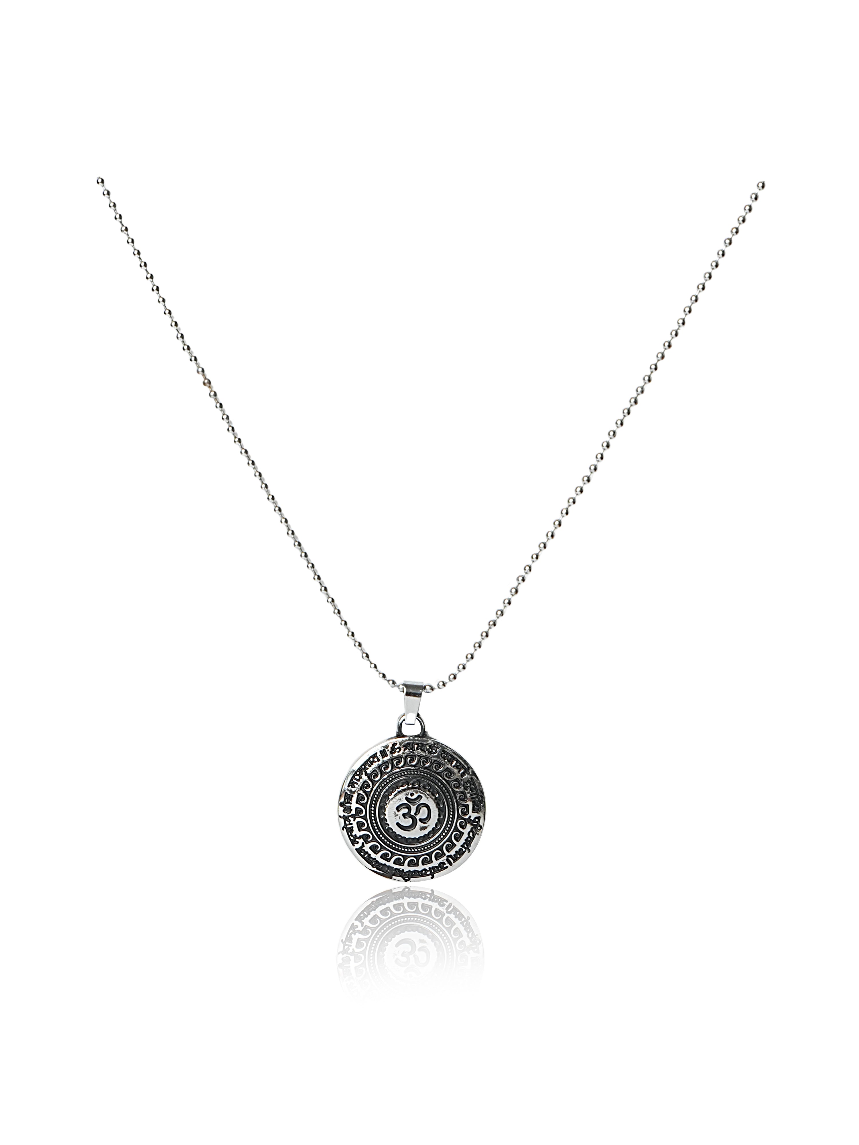 Om Symbol Beaded Pendant Chain