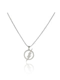 Lightning Bolt Circle Pendant Chain