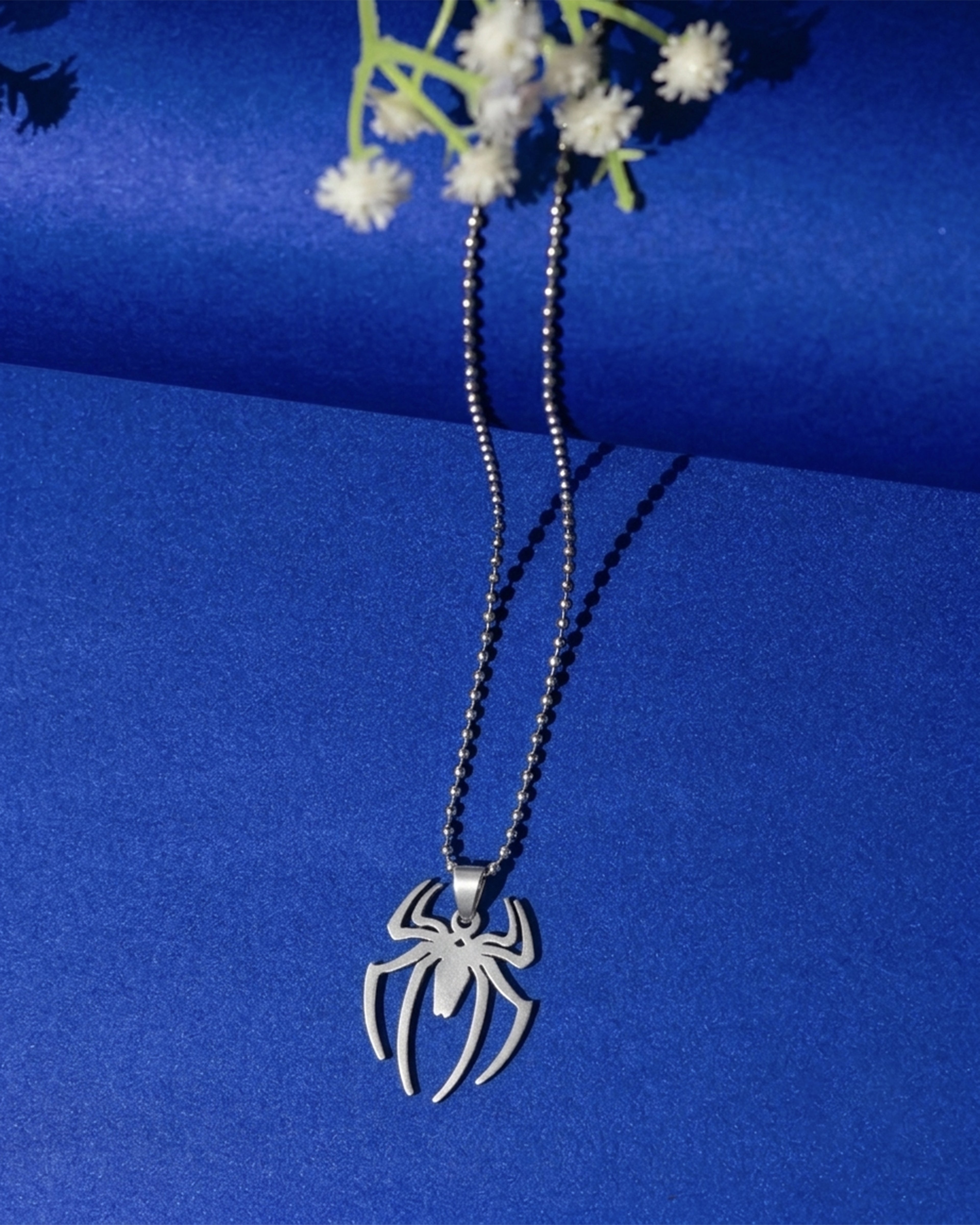 Spider Emblem Beaded Chain