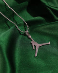 Basketball Player Silhouette Pendant Chain