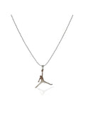 Basketball Player Silhouette Pendant Chain