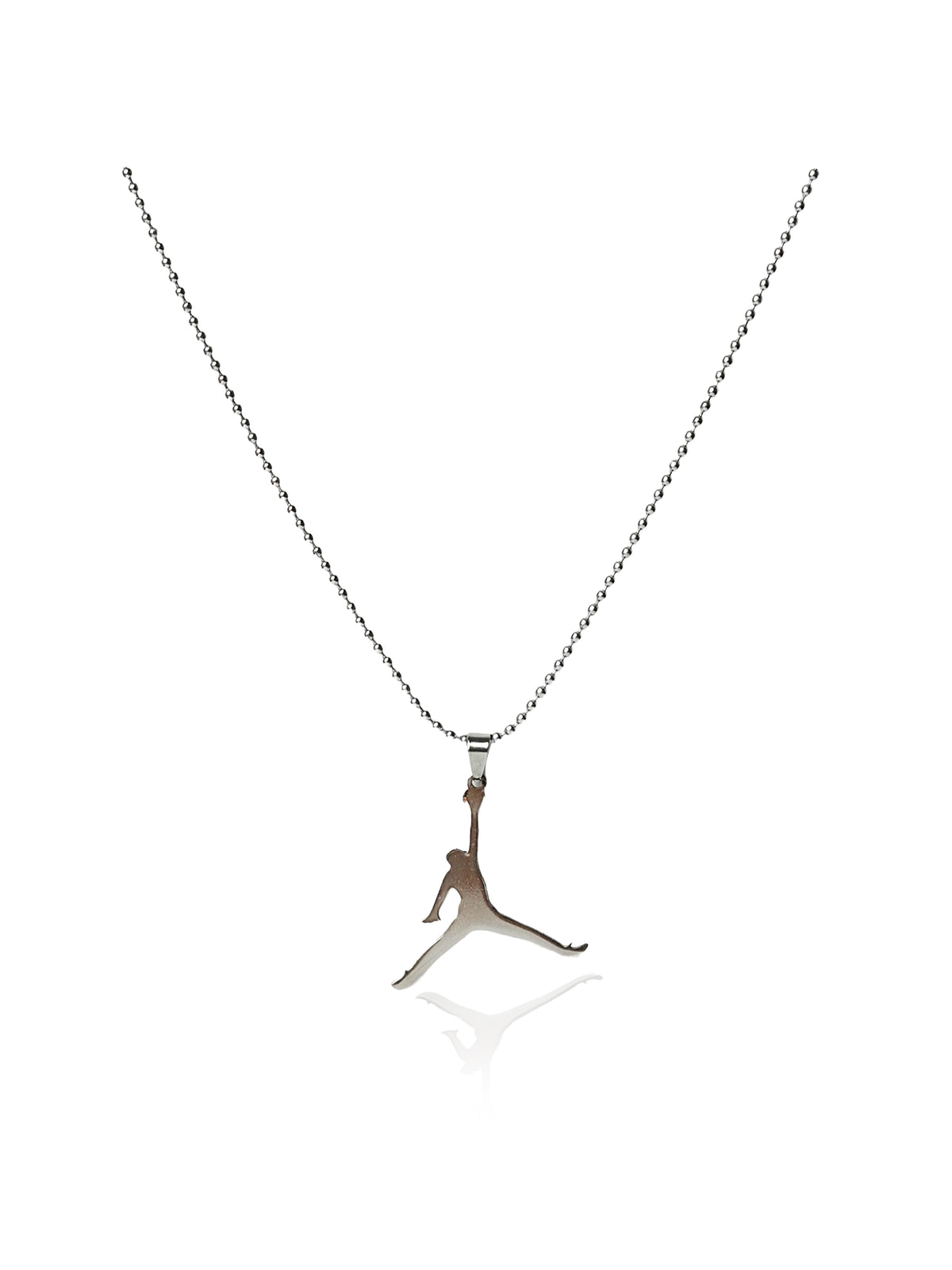 Basketball Player Silhouette Pendant Chain