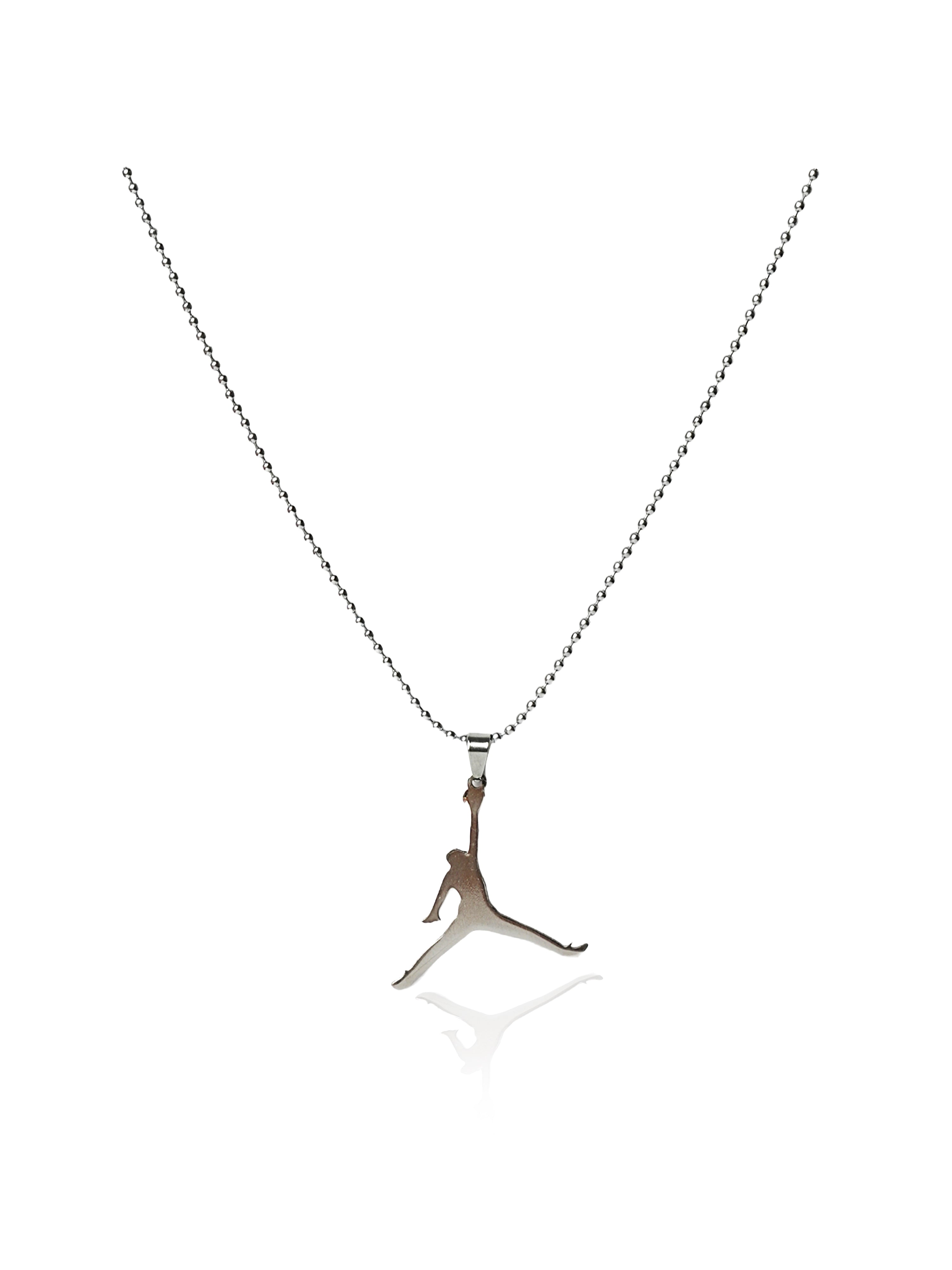 Basketball Player Silhouette Pendant Chain