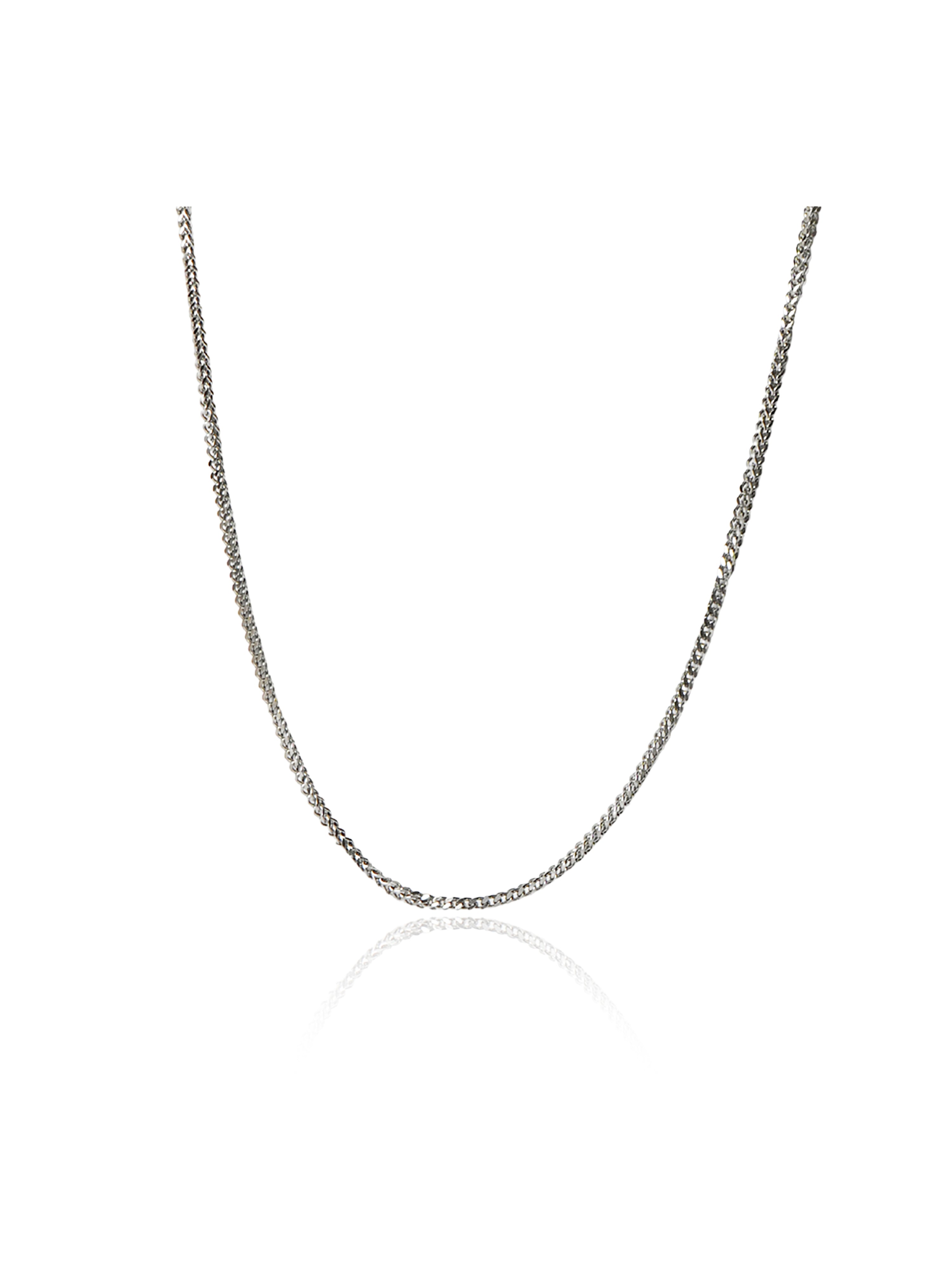 Silver Interwoven Link Chain