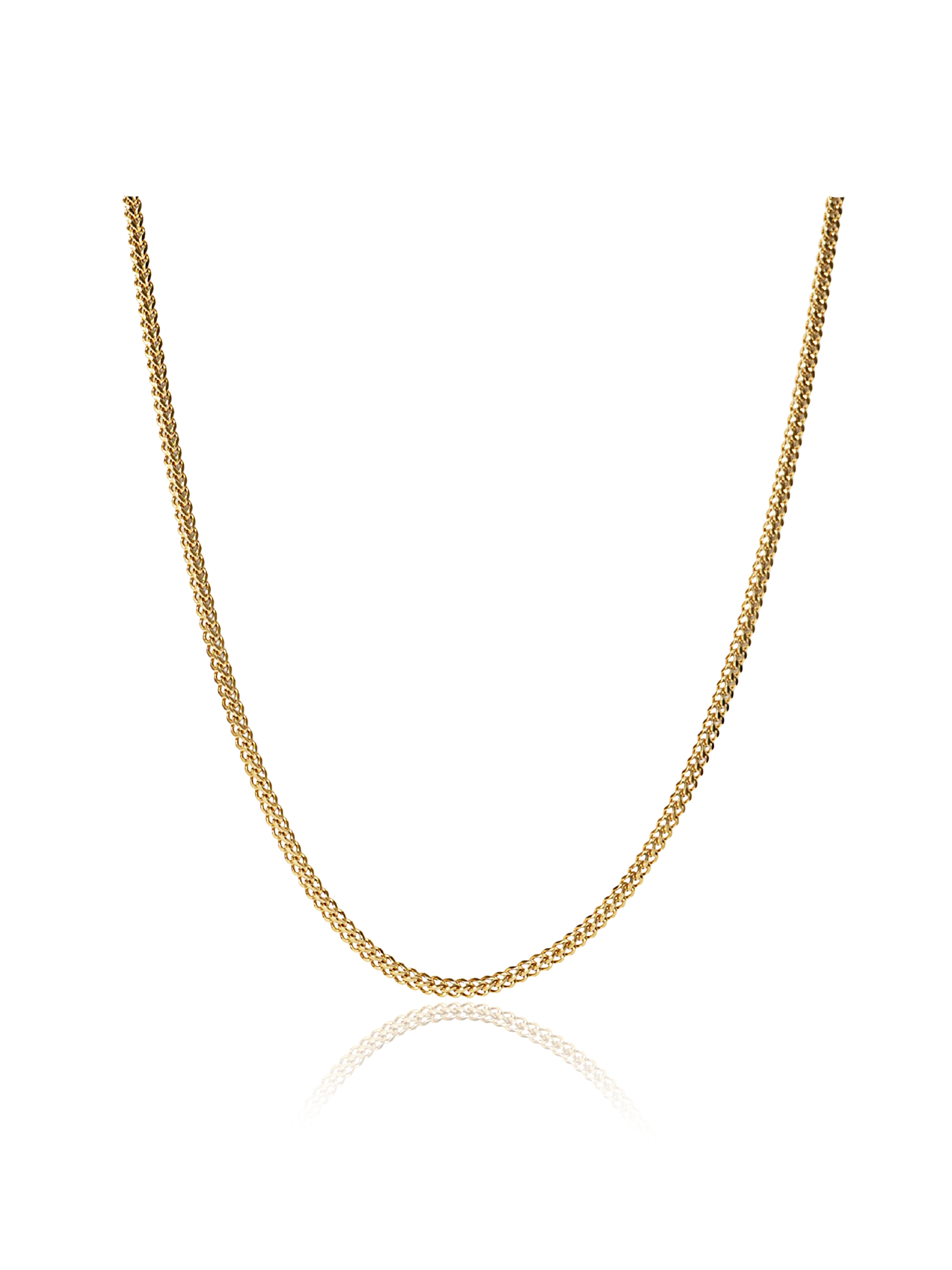 Gold Braided Rope Link Chain