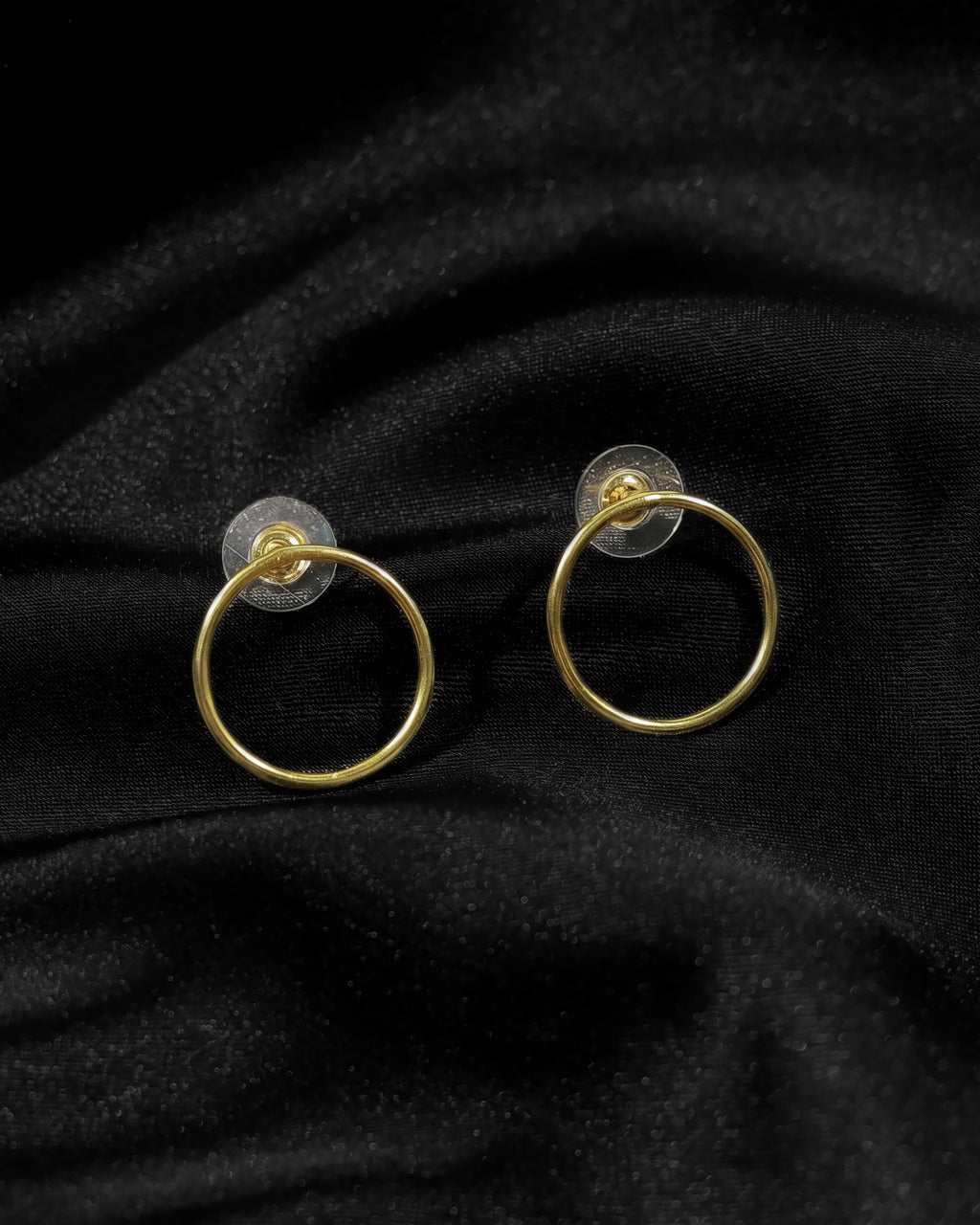 Minimalist Double Circle Hoop Earrings