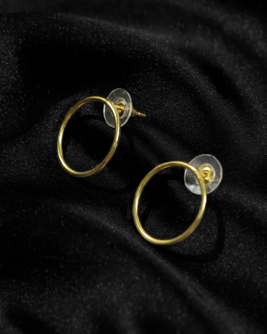Minimalist Double Circle Hoop Earrings