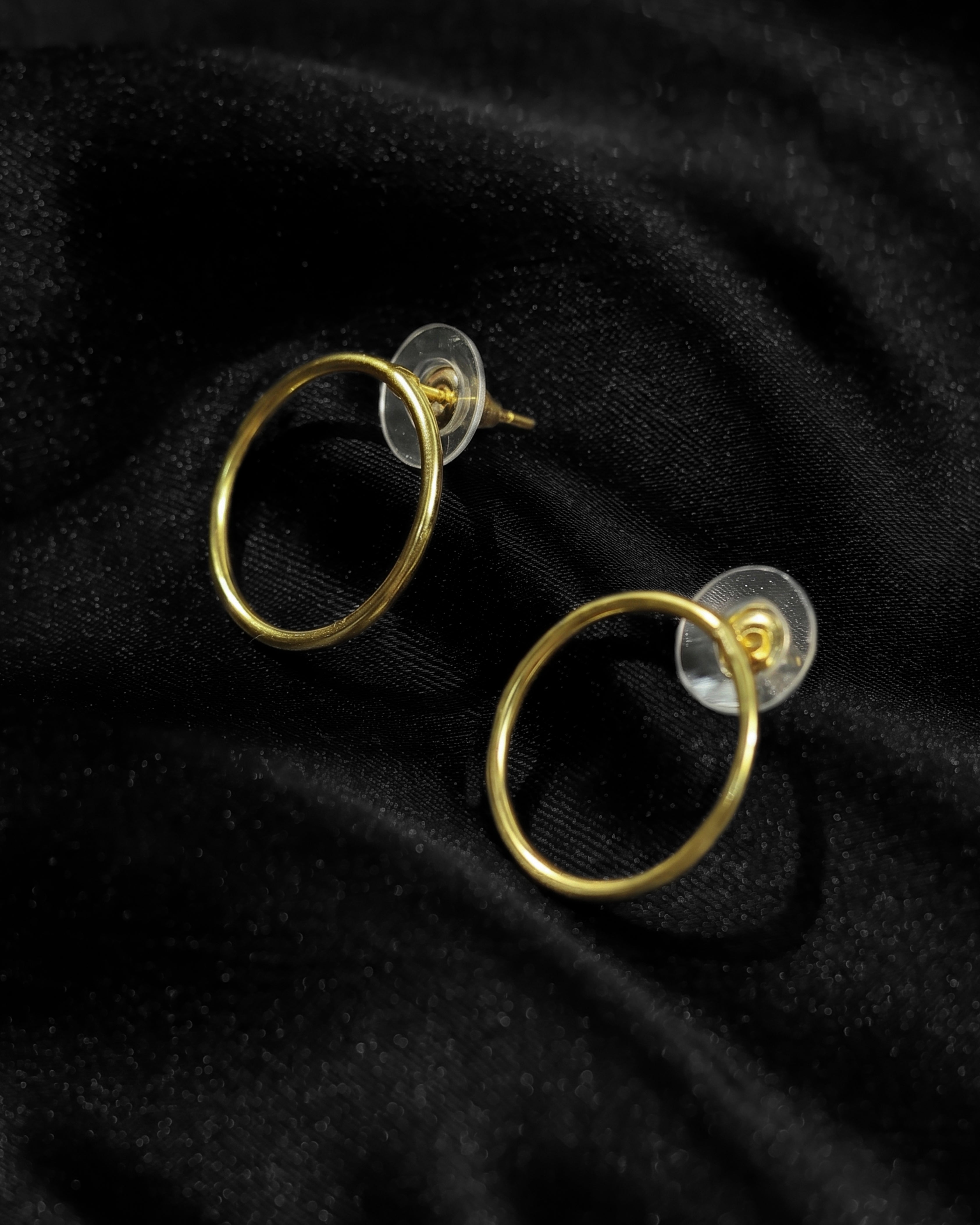 Minimalist Double Circle Hoop Earrings