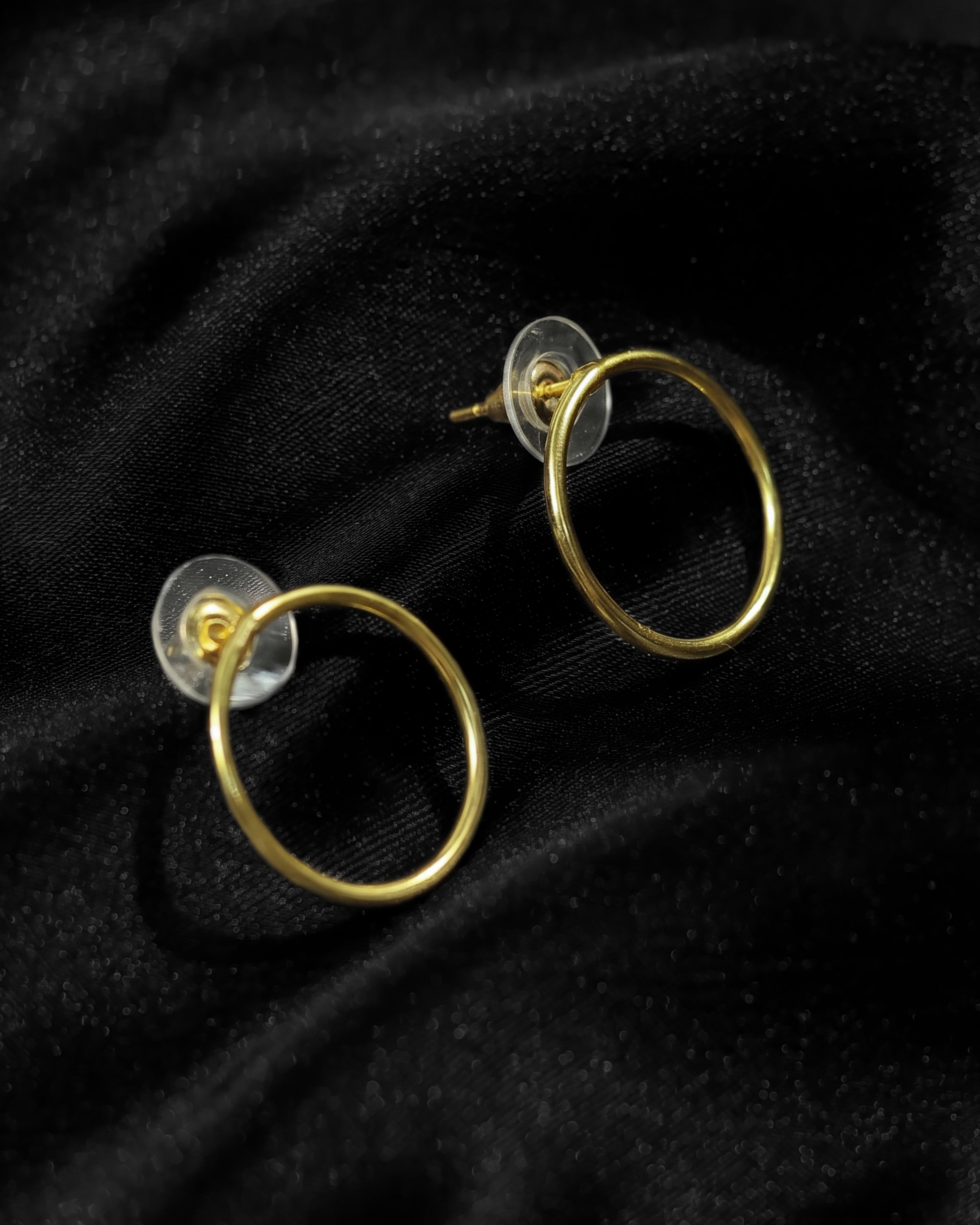 Minimalist Double Circle Hoop Earrings