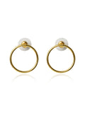 Minimalist Double Circle Hoop Earrings