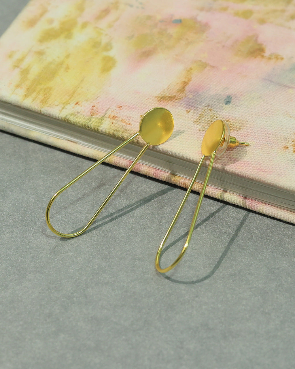 Long Double Loop Drop Earrings