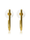 Minimalist Geometric J-Hoop Earrings