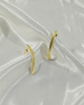 Slim Curved Hoop Earrings