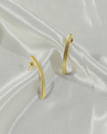 Slim Curved Hoop Earrings