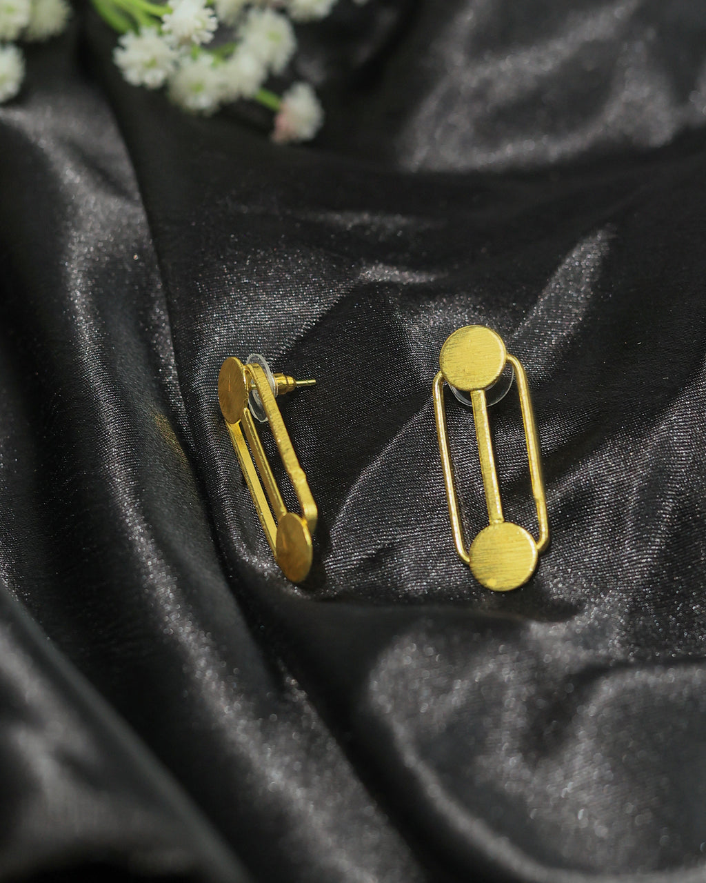 Minimalist Double Bar Drop Earrings