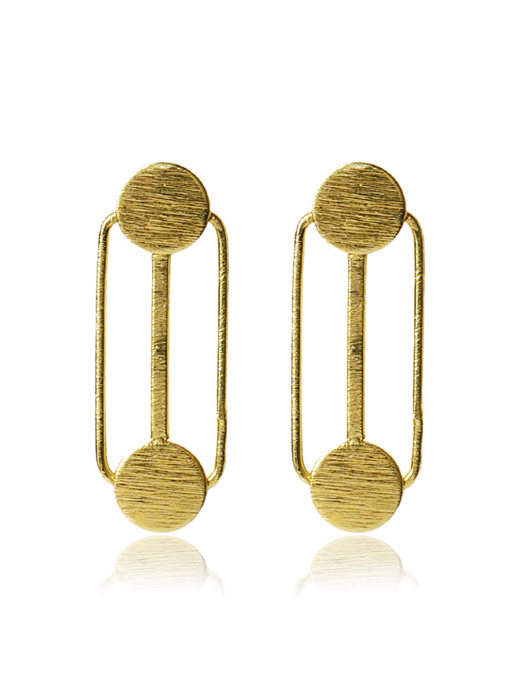 Minimalist Double Bar Drop Earrings