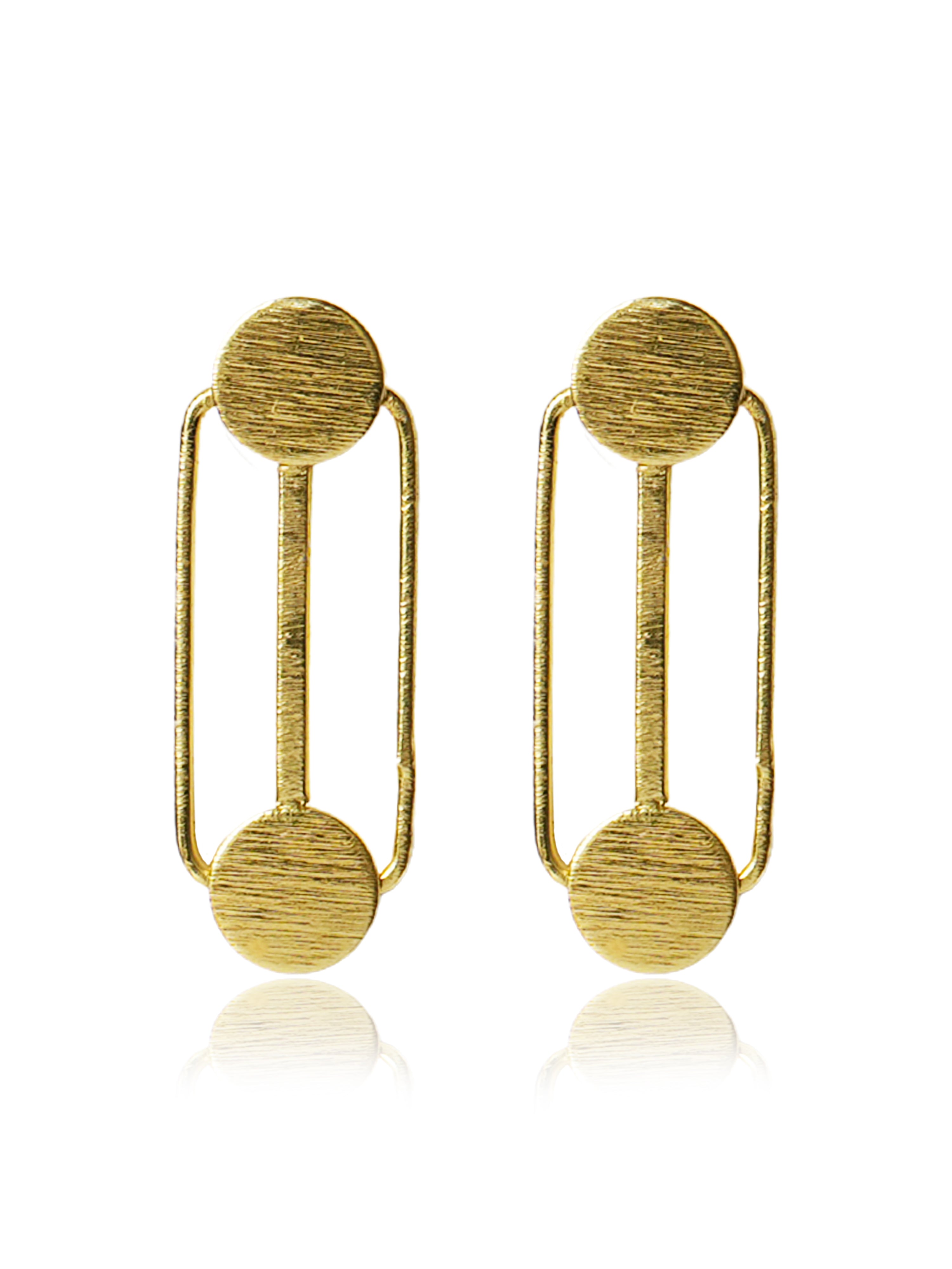 Minimalist Double Bar Drop Earrings