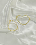 Organic Teardrop Hoop Earrings