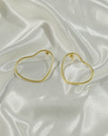 Organic Teardrop Hoop Earrings