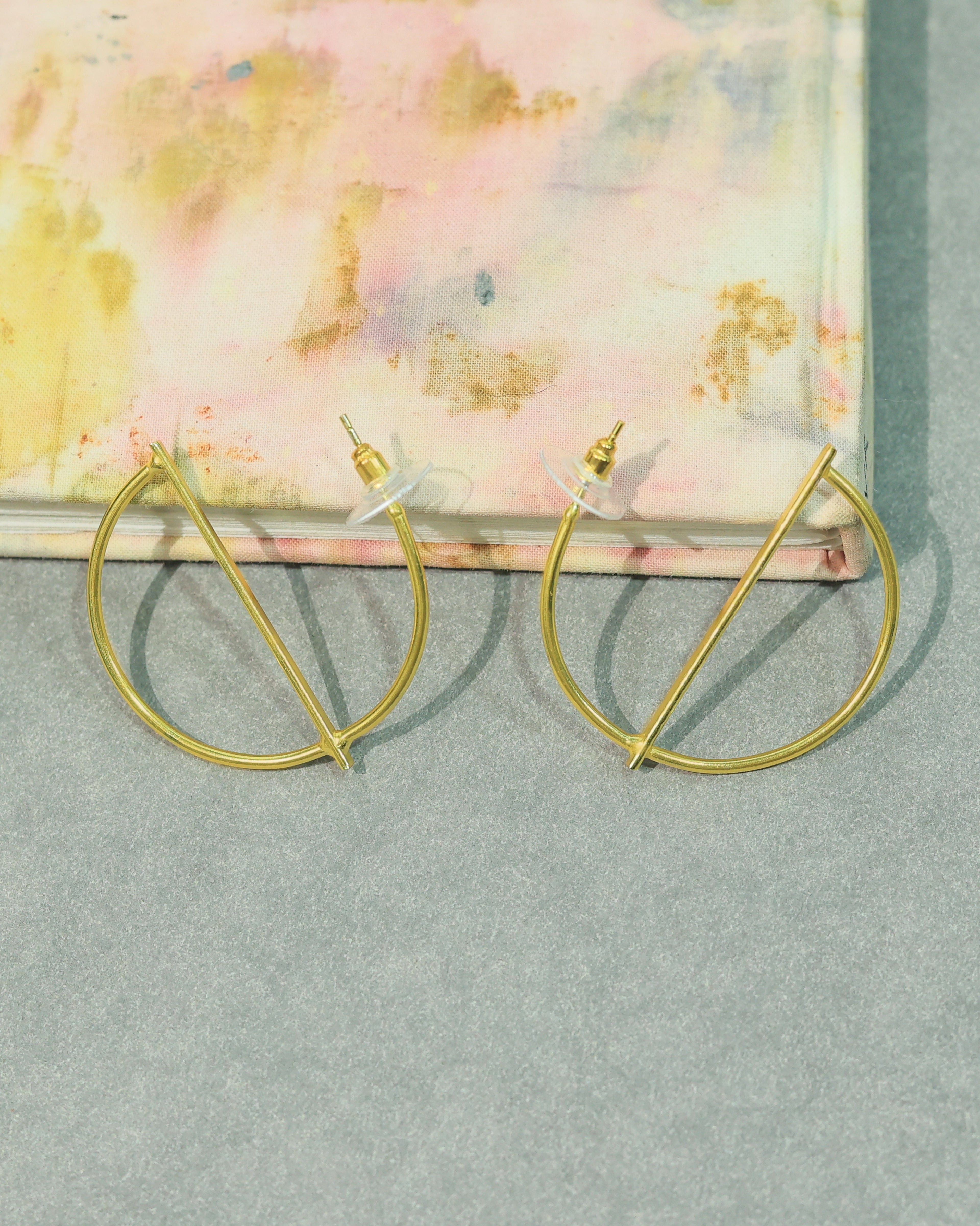 Layered Open Circle Drop Earrings