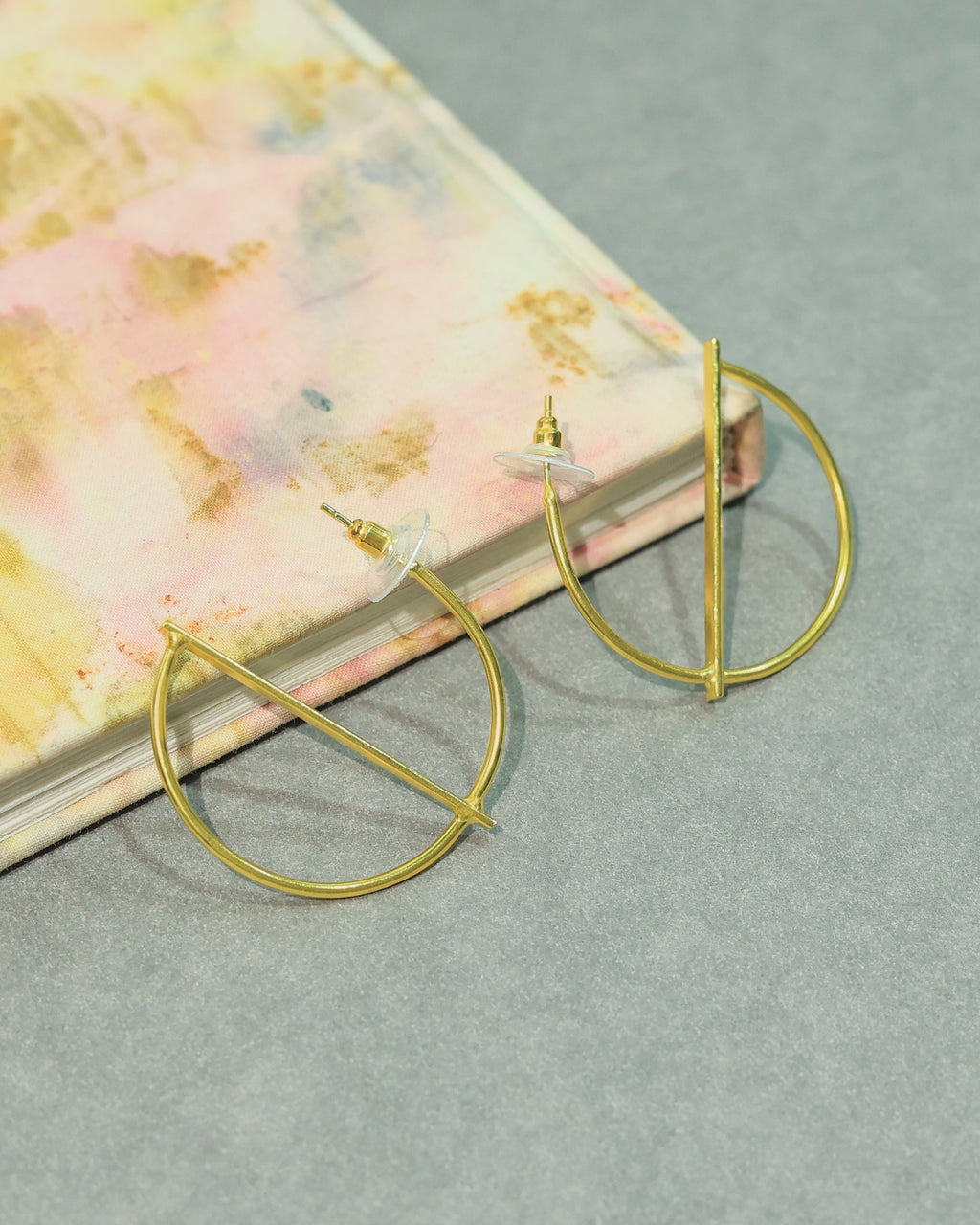 Layered Open Circle Drop Earrings