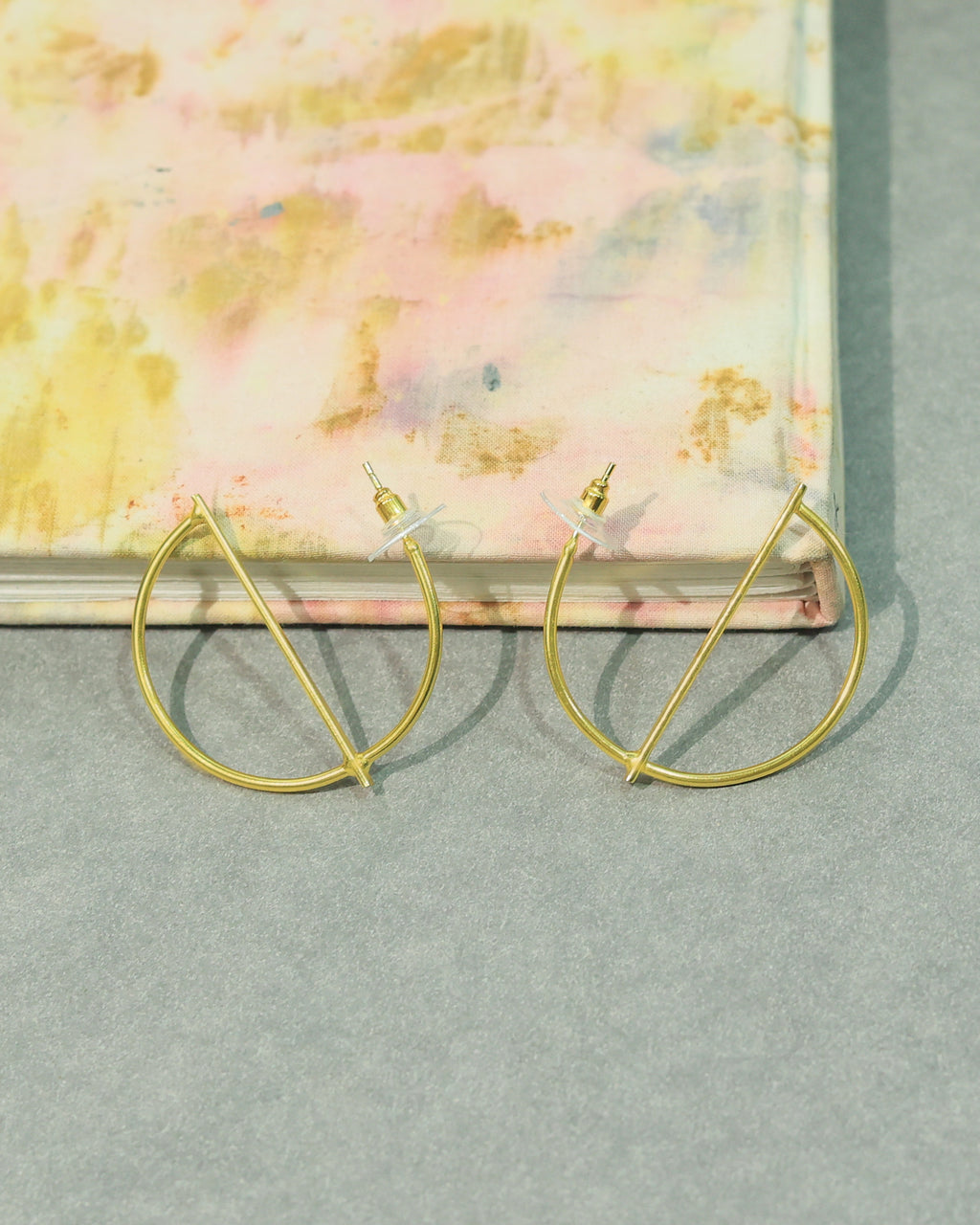 Layered Open Circle Drop Earrings