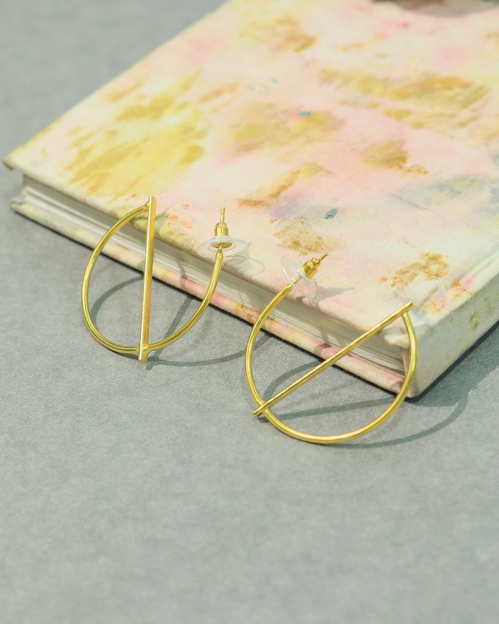 Layered Open Circle Drop Earrings