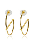 Layered Open Circle Drop Earrings