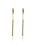 Slim Linear Bar Drop Earrings