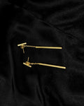 Slim Linear Bar Drop Earrings