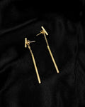 Slim Linear Bar Drop Earrings