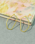 Geometric Open Hexagon Earrings