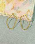 Geometric Open Hexagon Earrings