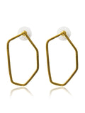 Geometric Open Hexagon Earrings