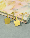Geometric Square Stud Earrings