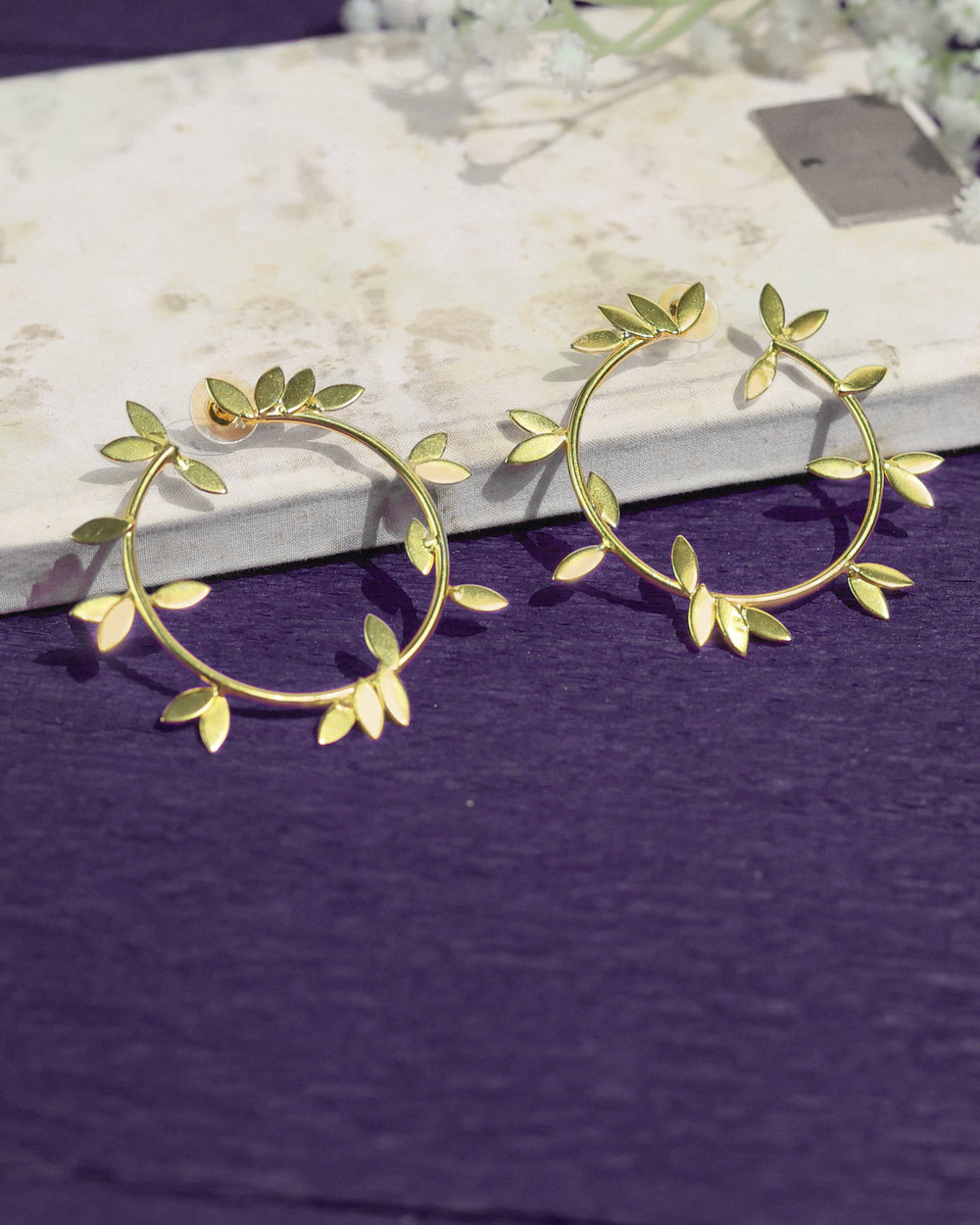 Botanical Leaf Vine Earrings
