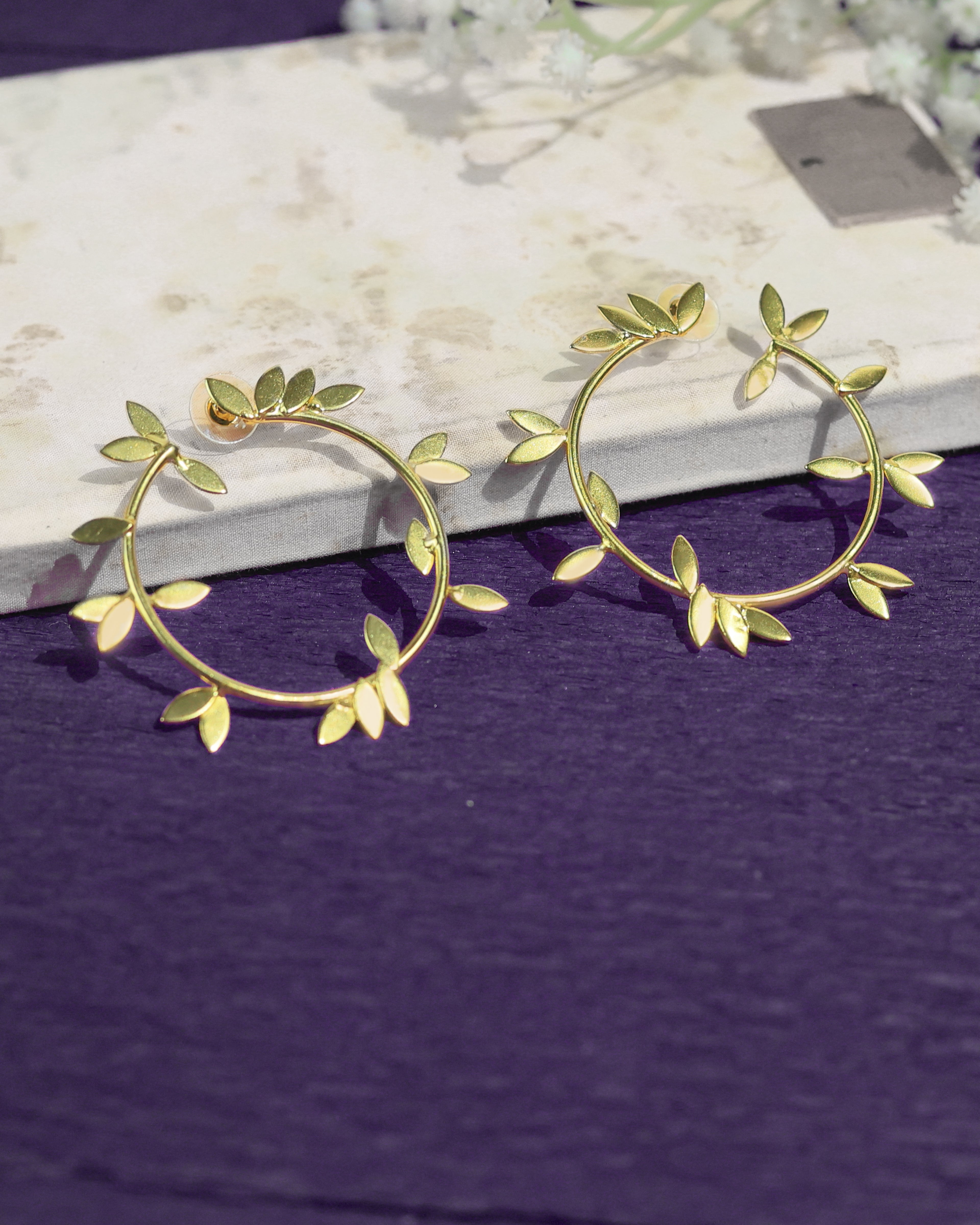 Botanical Leaf Vine Earrings