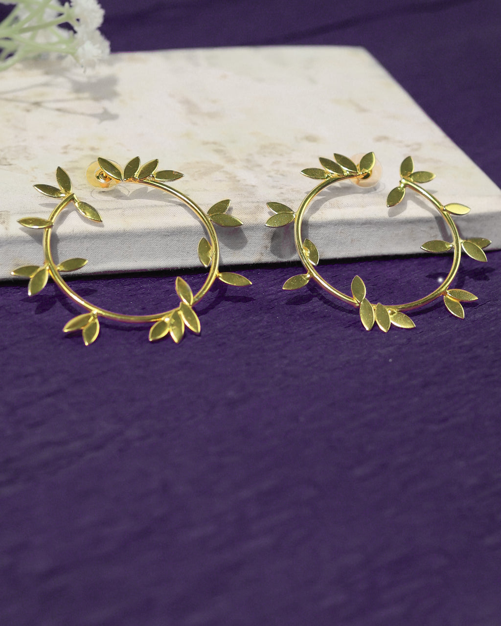 Botanical Leaf Vine Earrings